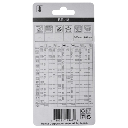 LAME BR13 BOIS 62 3,00 5P - A 85793 - 0088381149679 - D'ORIGINE MAKITA