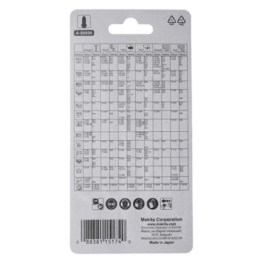 LAMEASSORT.B10S+B16+B13+B23B22 - A 86898 - 0088381151740 - D'ORIGINE MAKITA