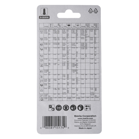 LAMEASSORT.B10S+B16+B13+B23B22 - A 86898 - 0088381151740 - D'ORIGINE MAKITA