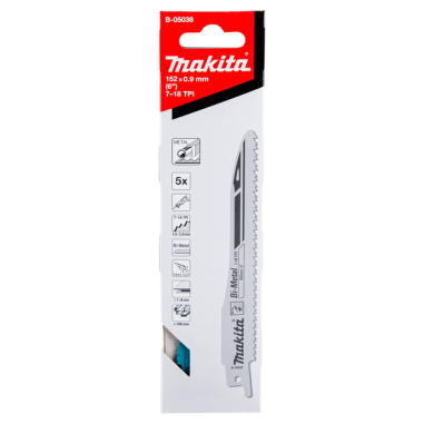 LAME RECIP S.EXPRESS METAL 5P - B 05038 - 0088381200592 - D'ORIGINE MAKITA