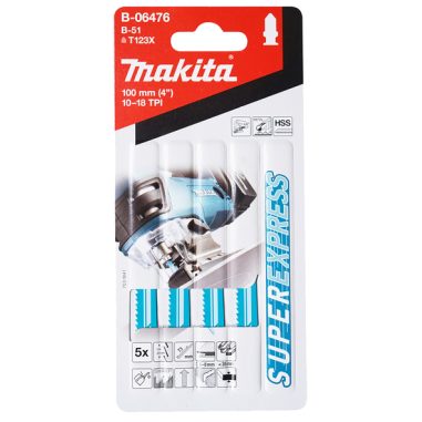 LAME B51 S.EXPRESS METAL (5P) - B 06476 - 0088381276719 - D'ORIGINE MAKITA