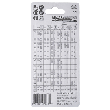 LAME B51 S.EXPRESS METAL (5P) - B 06476 - 0088381276719 - D'ORIGINE MAKITA