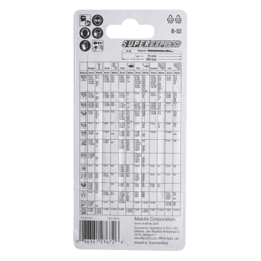 LAME B52 S.EXPRESS UNIV. (5P) - B 06482 - 0088381276726 - D'ORIGINE MAKITA