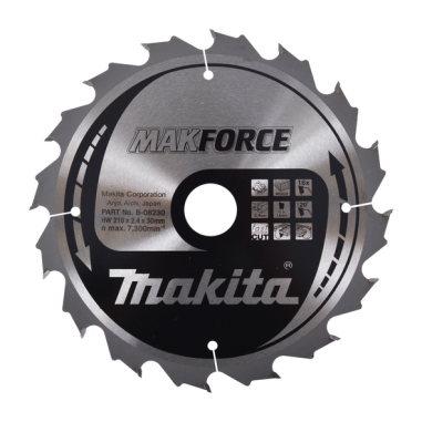 LAME TCT PO MAK 210-30-16 BOIS - B 08230 - 0088381336222 - D'ORIGINE MAKITA