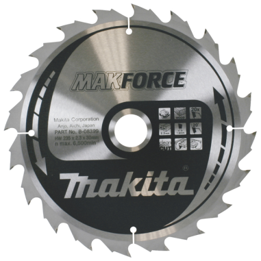 LAME TCT PO MAK 235-30-20 BOIS - B 08399 - 0088381336383 - D'ORIGINE MAKITA
