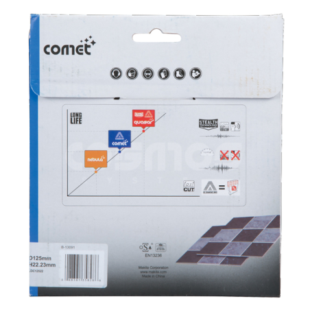 DISQUE DIAMANTE COMET125 JANTE CONTINUE / B 13091 / 0088381358286 - D'ORIGINE MAKITA