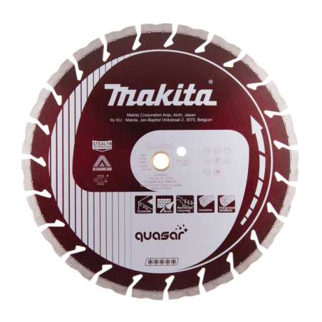 DISQUE DIAMANTE QUASAR350 3D SILENCIEUX / B 13465 / 0088381359177 - D'ORIGINE MAKITA