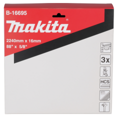 LAME A RUBAN 16 2240 (3PCS) - B 16695 - 0088381366762 - D'ORIGINE MAKITA 2