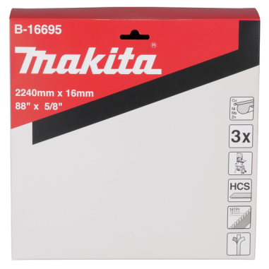 LAME A RUBAN 16 2240 (3PCS) - B 16695 - 0088381366762 - D'ORIGINE MAKITA