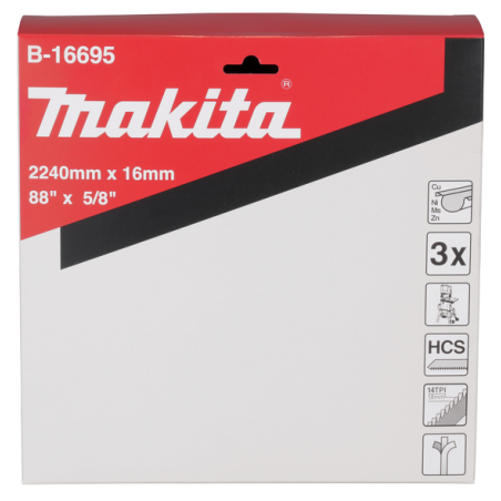 LAME A RUBAN 16 2240 (3PCS) - B 16695 - 0088381366762 - D'ORIGINE MAKITA