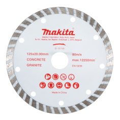 DISQUE DIAMANT CRENELE 125x20MM / B 16748 / 0088381367318 - D'ORIGINE MAKITA