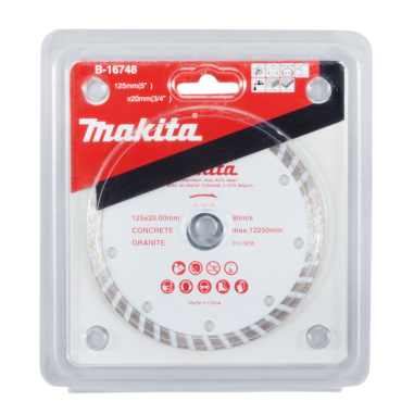 DISQUE DIAMANT CRENELE 125x20MM / B 16748 / 0088381367318 - D'ORIGINE MAKITA