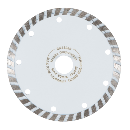 DISQUE DIAMANT CRENELE 125x20MM / B 16748 / 0088381367318 - D'ORIGINE MAKITA