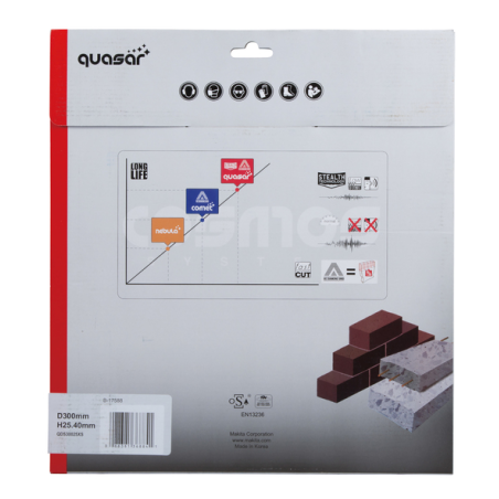 DISQUE DIAMANTE QUASAR300 3D SILENCIEUX / B 17588 / 0088381368841 - D'ORIGINE MAKITA