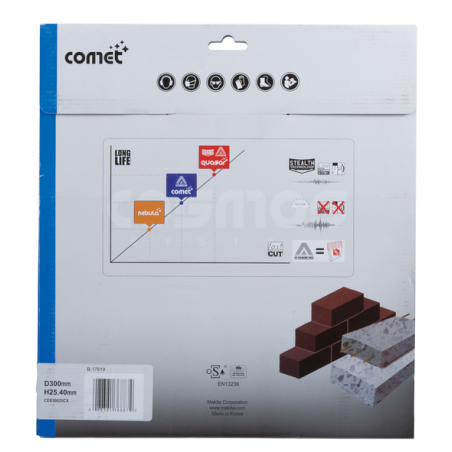 DISQUE DIAMANT COMET 3DDG 300X25,4 MM / B 17619 / 0088381368872 - D'ORIGINE MAKITA