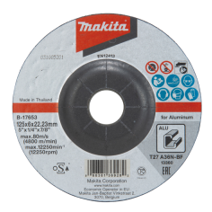MEULE ALU 125X6 A36N 2G - B 17653 - 0088381369282 - D'ORIGINE MAKITA
