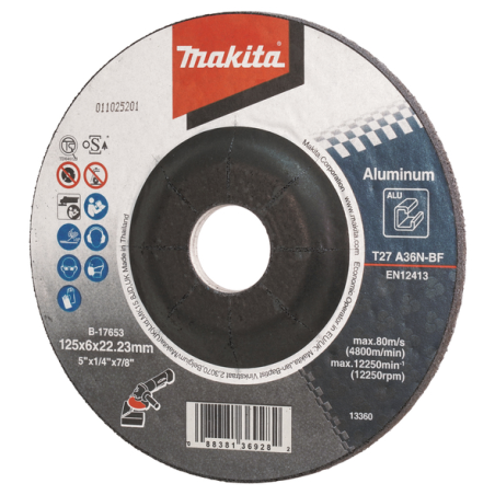 MEULE ALU 125X6 A36N 2G - B 17653 - 0088381369282 - D'ORIGINE MAKITA MEULE ALU 125X6 A36N 2G - B 17653 - 0088381369282 - D'ORIGINE MAKITA