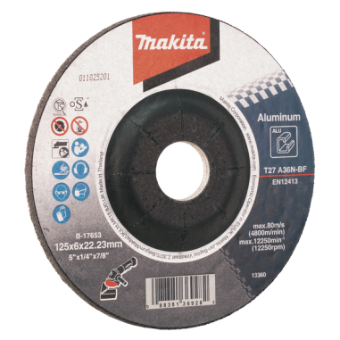MEULE ALU 125X6 A36N 2G - B 17653 - 0088381369282 - D'ORIGINE MAKITA MEULE ALU 125X6 A36N 2G - B 17653 - 0088381369282 - D'ORIGINE MAKITA