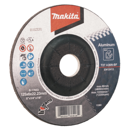MEULE ALU 125X6 A36N 2G - B 17653 - 0088381369282 - D'ORIGINE MAKITA MEULE ALU 125X6 A36N 2G - B 17653 - 0088381369282 - D'ORIGINE MAKITA