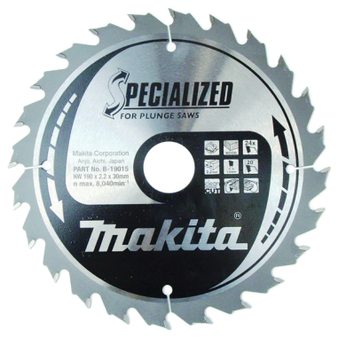 LAME TCT PL SIL 190-30-24 BOIS - B 19015 - 0088381374064 - D'ORIGINE MAKITA