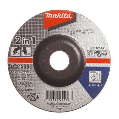 MEULE MET 125X3,2 A36T - B 21244 - 0088381400527 - D'ORIGINE MAKITA
