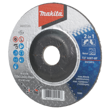 MEULE MET 125X3,2 A36T - B 21244 - 0088381400527 - D'ORIGINE MAKITA MEULE MET 125X3,2 A36T - B 21244 - 0088381400527 - D'ORIGINE MAKITA
