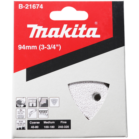 ASSORTIMENT TRIANGLE PEINTURE (10 PCS) / B 21674 / 0088381401135 - D'ORIGINE MAKITA