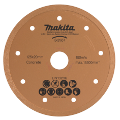 DISQUE DIAMANT 125MM EAU / B 21951 / 0088381401692 - D'ORIGINE MAKITA