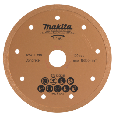DISQUE DIAMANT 125MM EAU / B 21951 / 0088381401692 - D'ORIGINE MAKITA