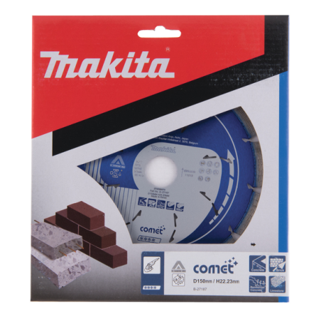 DISQUE DIAMANTE COMET150 3DDG / B 27187 / 0088381411110 - D'ORIGINE MAKITA