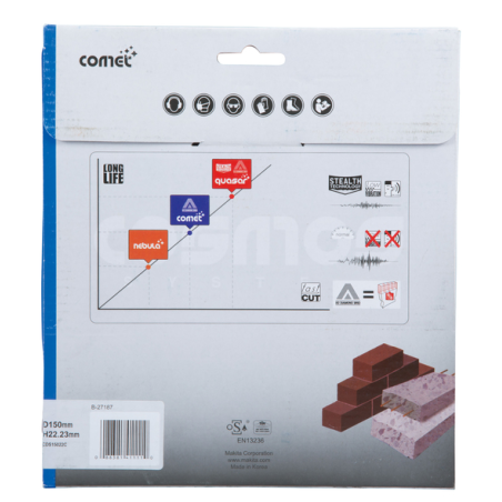 DISQUE DIAMANTE COMET150 3DDG / B 27187 / 0088381411110 - D'ORIGINE MAKITA