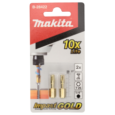 EMBOUT TORX25 25MM 2PCS / B 28422 / 0088381414340 - D'ORIGINE MAKITA 2