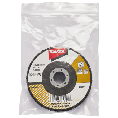 DISQUE DE DECAPAGE NOIR125 / B 28983 / 0088381415217 - D'ORIGINE MAKITA