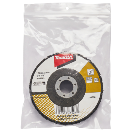 DISQUE DE DECAPAGE NOIR125 / B 28983 / 0088381415217 - D'ORIGINE MAKITA