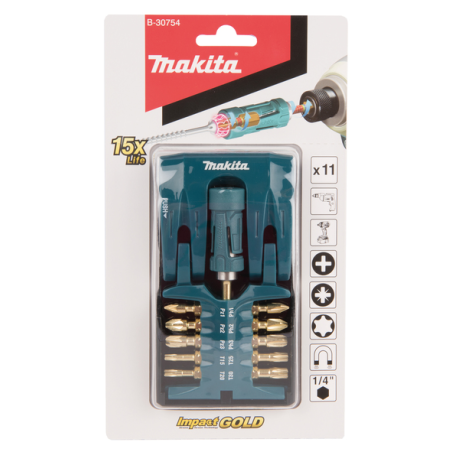 COFFRET EMBOUTS IMPACTGOLD (11 PCS) / B 30754 / 0088381418874 - D'ORIGINE MAKITA COFFRET EMBOUTS IMPACTGOLD (11 PCS) / B 30754 / 0088381418874 - D'ORIGINE MAKITA