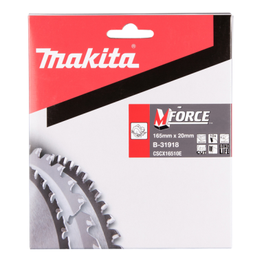 LAME CARBURE MFORCE BOIS 165X20MM 10D - B 31918 - 0088381420723 - D'ORIGINE MAKITA