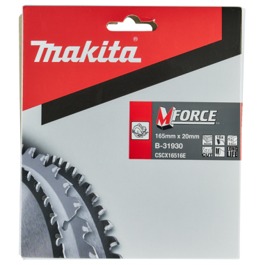 LAME CARBURE MFORCE BOIS 165X20MM 16D - B 31930 - 0088381420747 - D'ORIGINE MAKITA