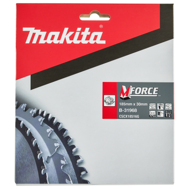 LAME CARBURE 185 30 16D M FORCE - B 31968 - 0088381420778 - D'ORIGINE MAKITA