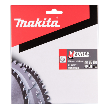 LAME CARBURE MFORCE BOIS 190X30MM 24D - B 32041 - 0088381336048 - D'ORIGINE MAKITA