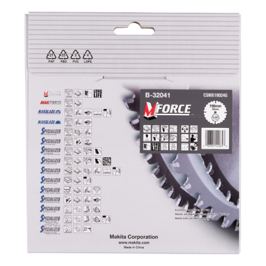 LAME CARBURE MFORCE BOIS 190X30MM 24D - B 32041 - 0088381336048 - D'ORIGINE MAKITA