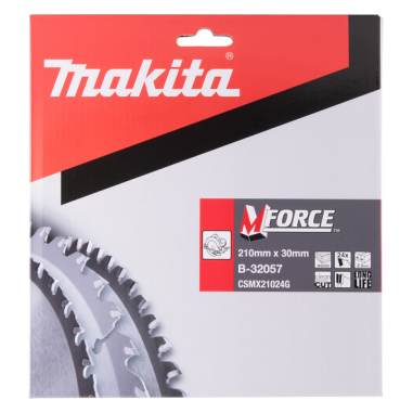 LAME CARBURE MFORCE BOIS 210X30MM 24D - B 32057 - 0088381420860 - D'ORIGINE MAKITA