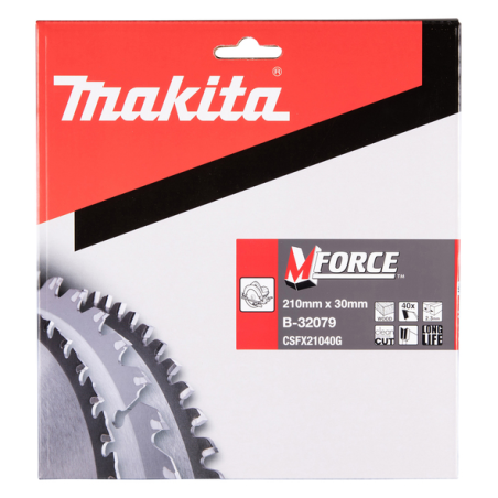 LAME CARBURE MFORCE BOIS 210X30MM 40D - B 32079 - 0088381420884 - D'ORIGINE MAKITA