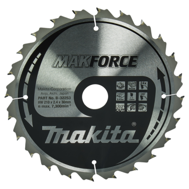 LAME TCT PO MAK 210-30-24 BOIS - B 32253 - 0088381421065 - D'ORIGINE MAKITA