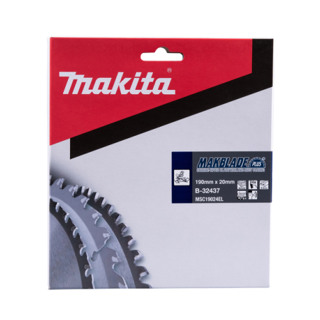 LAME TCT ST MAK+ 190-20-24 BOIS - B 32437 - 0088381421249 - D'ORIGINE MAKITA