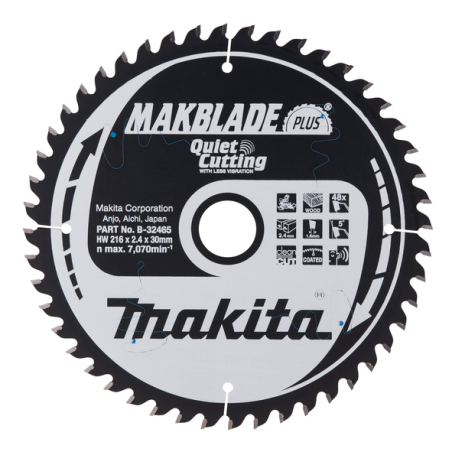 LAME TCT ST MAK+ 216-30-32 BOIS - B 32465 - 0088381421270 - D'ORIGINE MAKITA