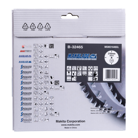 LAME TCT ST MAK+ 216-30-32 BOIS - B 32465 - 0088381421270 - D'ORIGINE MAKITA