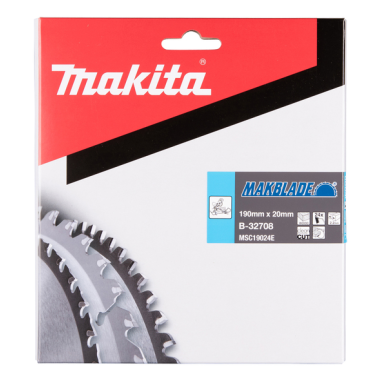 LAME CARBURE MAKBLADE BOIS 190X20MM 24D - B 32708 - 0088381421515 - D'ORIGINE MAKITA