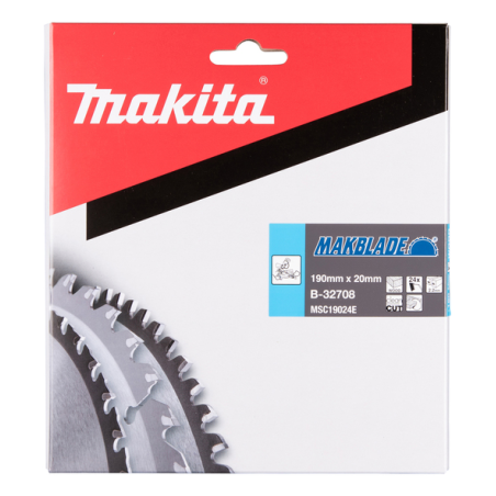 LAME CARBURE MAKBLADE BOIS 190X20MM 24D - B 32708 - 0088381421515 - D'ORIGINE MAKITA