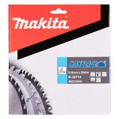LAME CARBURE MAKBLADE BOIS 216X30MM 24D - B 32714 - 3240890933874 - D'ORIGINE MAKITA