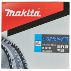 LAME CARBURE MAKBLADE BOIS 305X30MM 40D - B 32786 - 0088381421591 - D'ORIGINE MAKITA 2